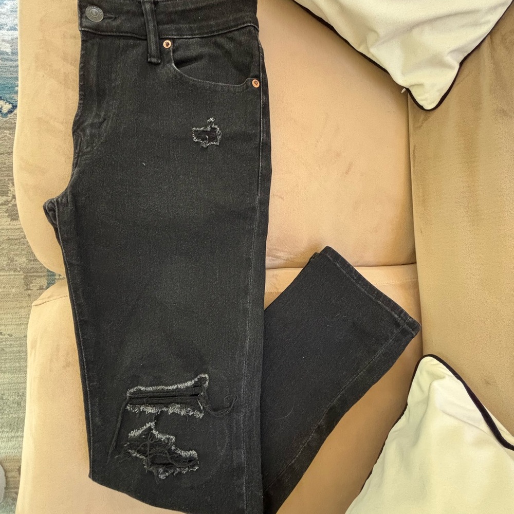 American Eagle Outfitters men’s Classic Black Straight Leg Jeans size 30x30